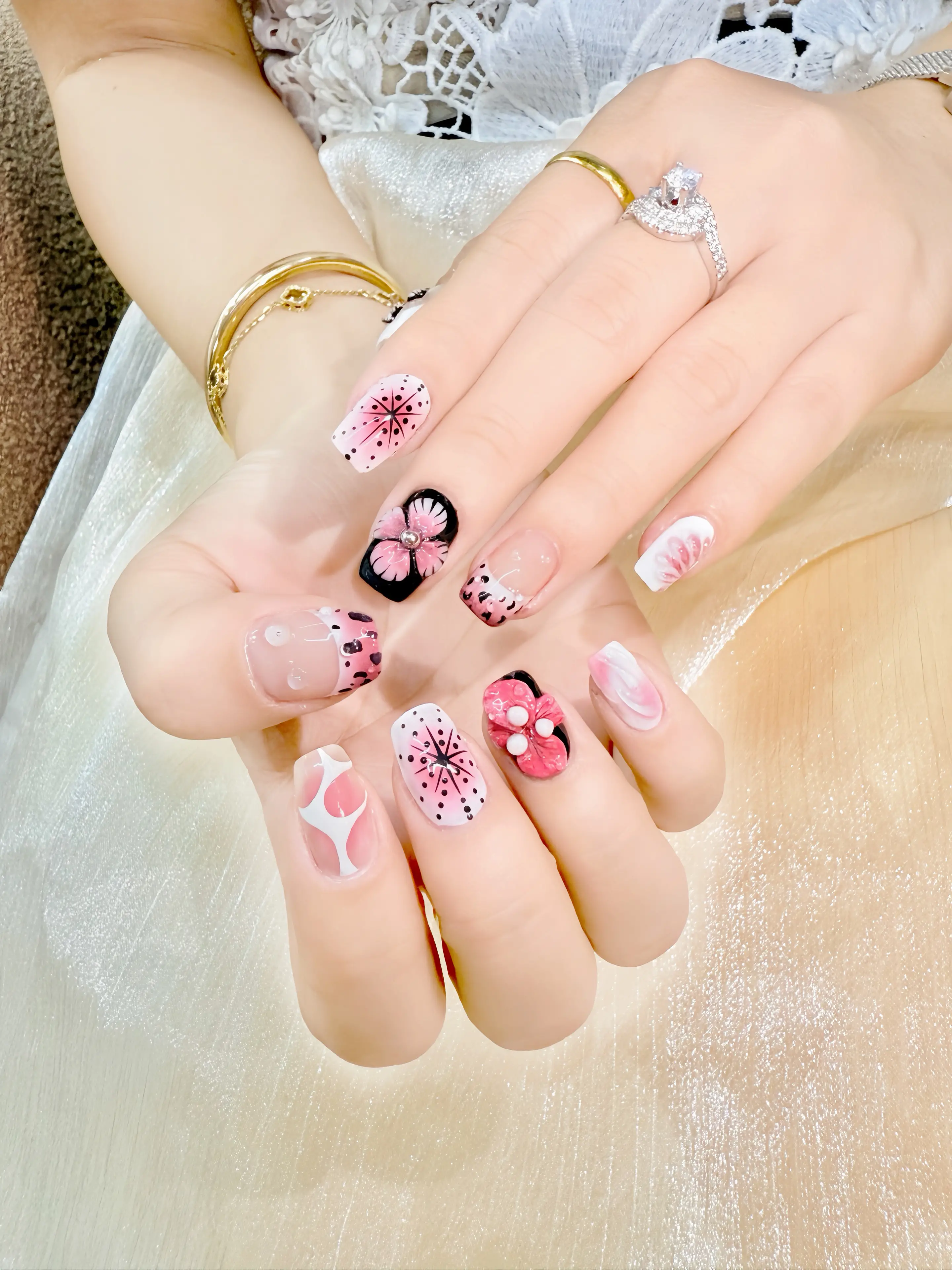 Beautiful manicure close-up