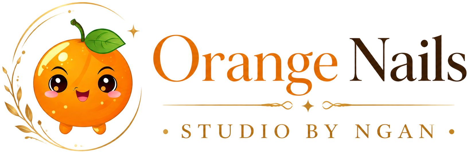 Orange Nails